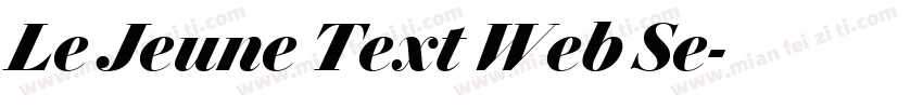 Le Jeune Text Web Se字体转换
